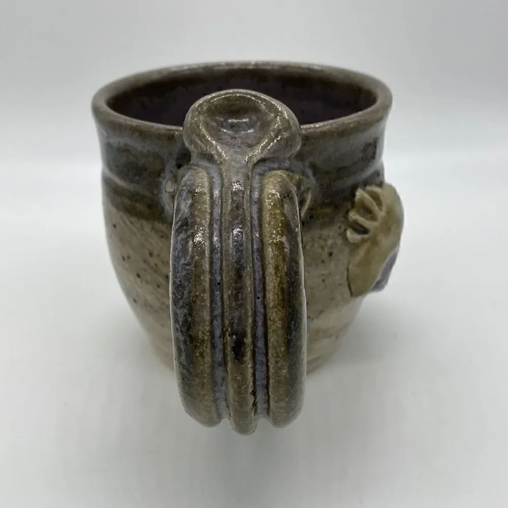 Studio Pottery Hand Crafted Fish Graphics Mug Unique - Picture 3 of 8